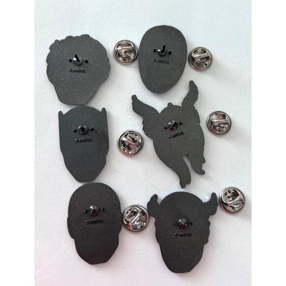 Marvel Superhero Hulk Spider-Man + Enamel Lapel Pins Set Of 6 - Picture 3 of 3